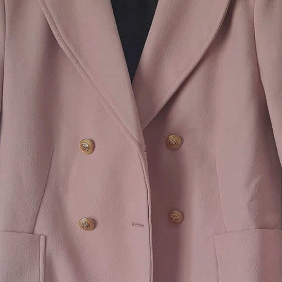 Button Front Trench Coat - PINK - Picture 5 of 8
